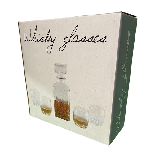 58 - Whiskey Decanter And 4 Glasses RRP 34.95 ea