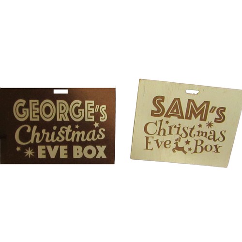 109 - 700 x Christmas Eve Personalised Name Plates RRP 1.99 ea
