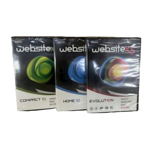 195 - 25 x Assorted Incomedia Websitex5 Website In 5 Steps (Home, Evolution, Compact) RRP 274.75