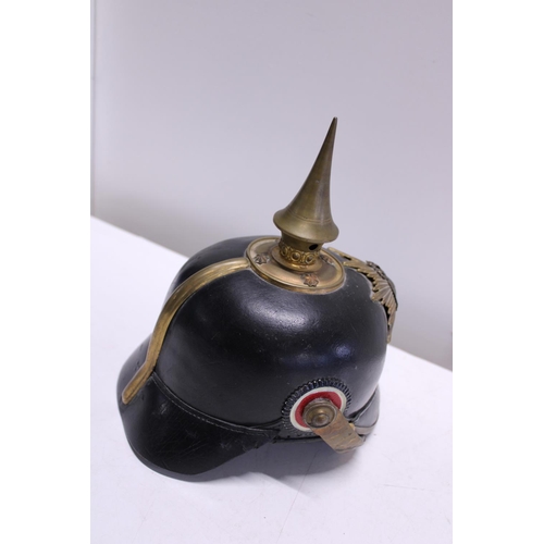 25 - A German WW1 Pickelhaube Saxon Cuirassier helmet