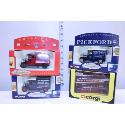 266 - Four boxed Corgi die-cast models