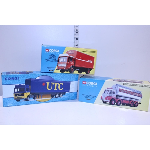 268 - Three boxed Corgi die-cast models