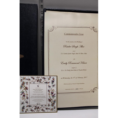 282 - A Limited edition commemorative issue wedding invitation. Reise Des Prinzen Waldemar Von Preussen Na... 