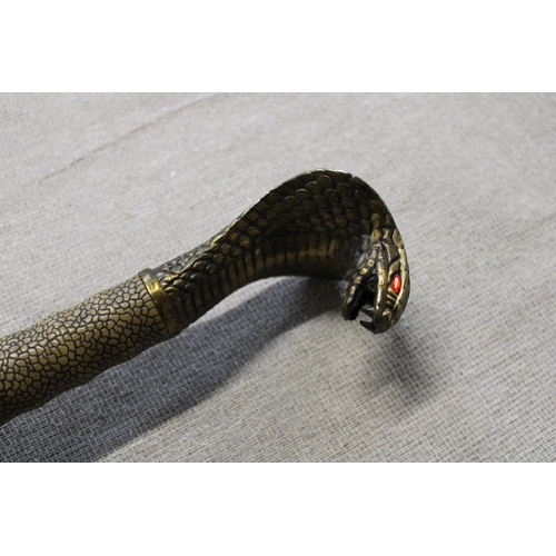 314 - A Fantasy Cobra headed dagger and scabbard