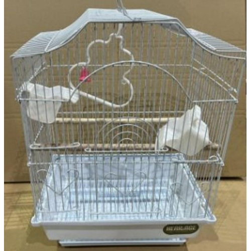 42 - Small Bird Cage In White RRP 44.99