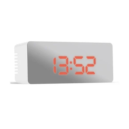 44 - Jones Clocks Reflect Digital Alarm Clock in White RRP 21.99