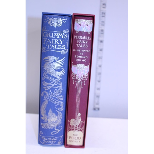 19 - A Folio Society Perraults Fairy Tales & Grimms Fairytales