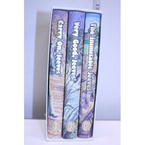 4 - A Folio Society a three volume set P G Woodhouse 'Jeeves & Wooster'