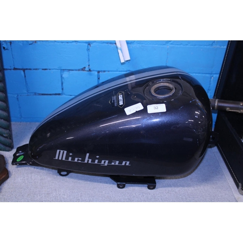 32 - A Michigan motorbike fuel tank.  Shipping unavailable