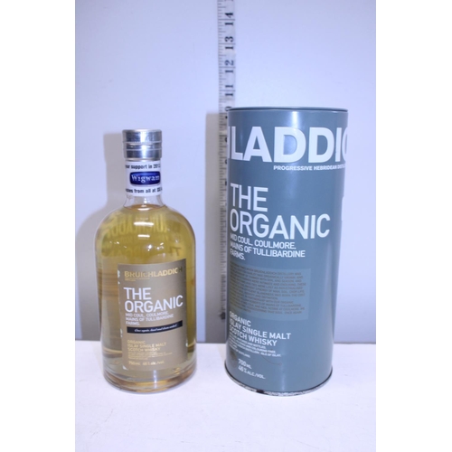 46 - A sealed bottle of Bruichladdich 'The Organic' Islay Single Malt Scotch Whiskey 70cl