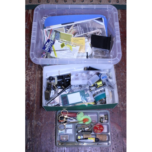 A job lot of fly fishing accessories and other