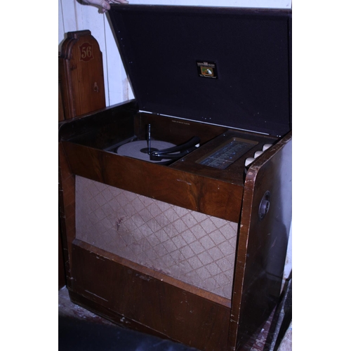 409 - A vintage grammaphone unit. Postage unavailable