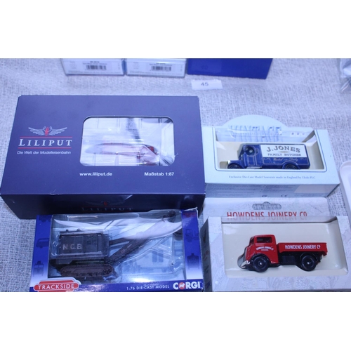 46 - Four boxed assorted die-cast models