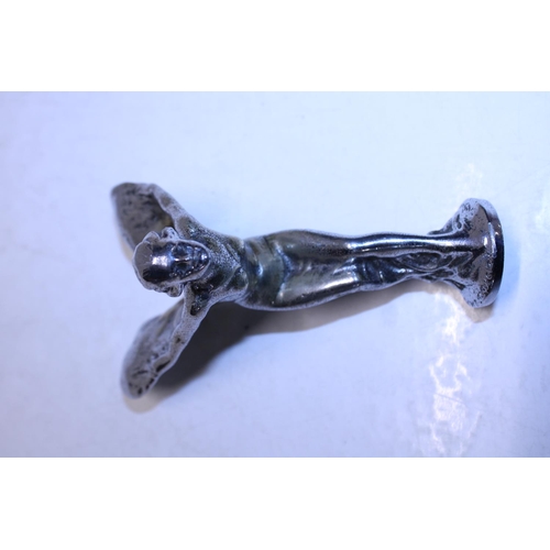 247 - An early 20th century Spirit of Ecstasy Rolls Royce car mascot. 14cm tall from base to wing tip. Wit... 