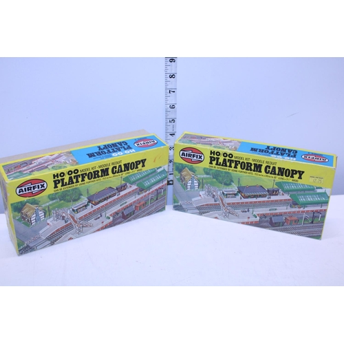 121 - Two boxed Airfix model platform canopies