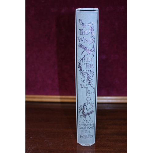 36 - A folio society book entitled The Wind in the Willows by Kenneth Grahame