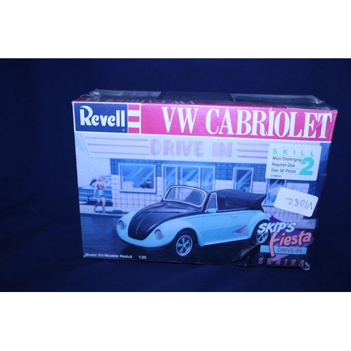 14 - A sealed Revell VW Cabriolet model kit sealed