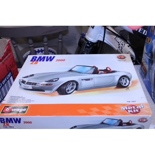 18 - A Burago BMV Z8 model kit