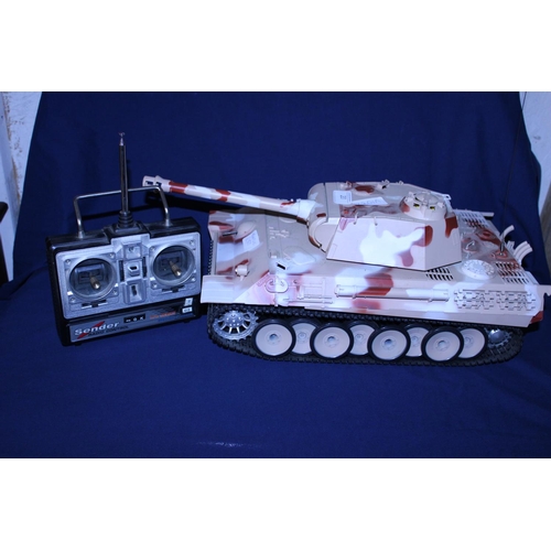 20 - A remote control tank model (controller needs attention)