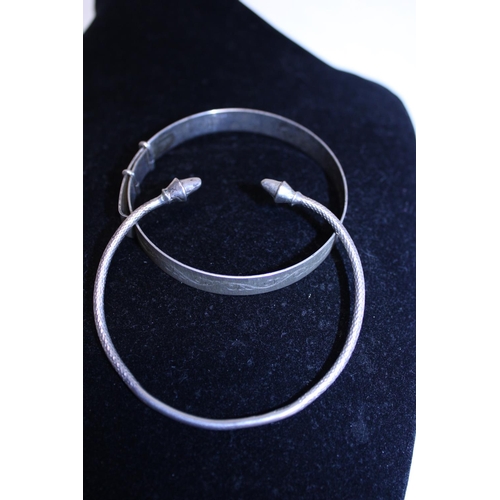 209 - Two Sterling Silver bangles 33g