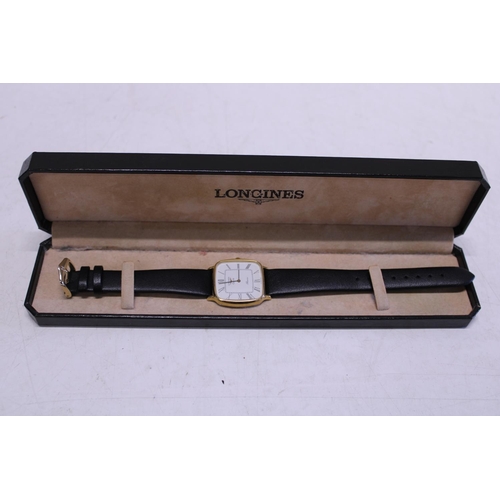 133 - A boxed Longines Presence quartz Gentleman's watch in working order 1506803 (1987)