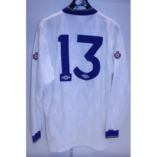 429 - A Leeds United Football signed shirt signed by the players from the late 1980's. From the collection... 