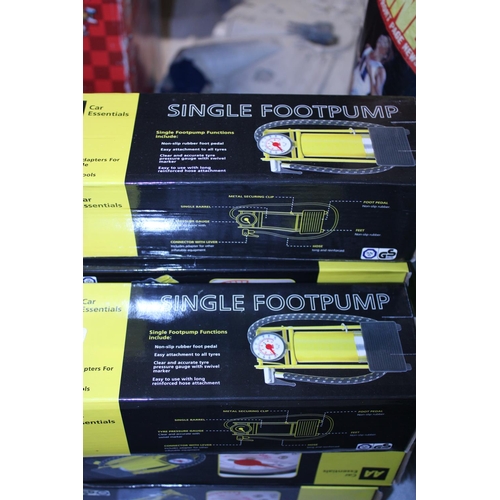 155 - Seven boxed AA single foot pumps