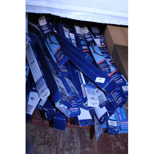 183 - A large job lot of easy fit Bluecol wiper blades