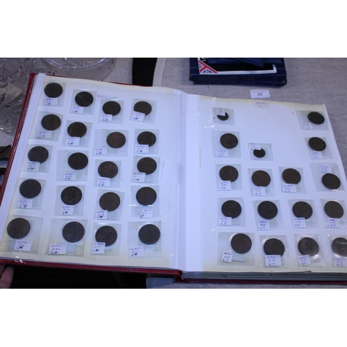 29 - An album containing Old British Coins & British and world bank notes