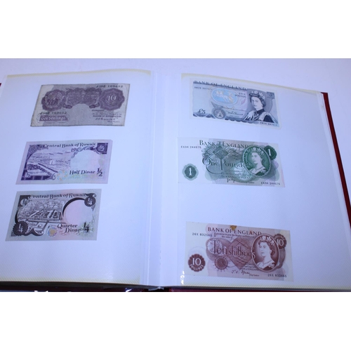 29 - An album containing Old British Coins & British and world bank notes