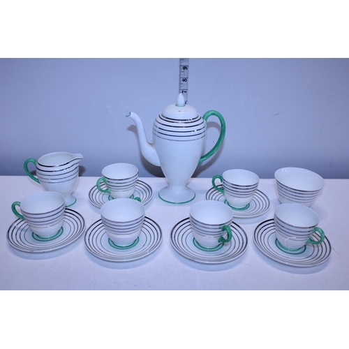 360 - A Wedgewood art deco period coffee service