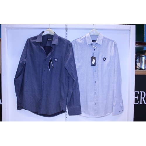 376 - Two new Armani shirts size S with tags