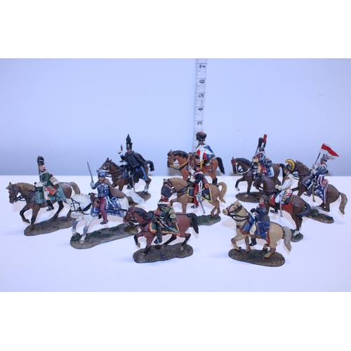 12 - Ten vintage Del Prado Napoleonic metal figures