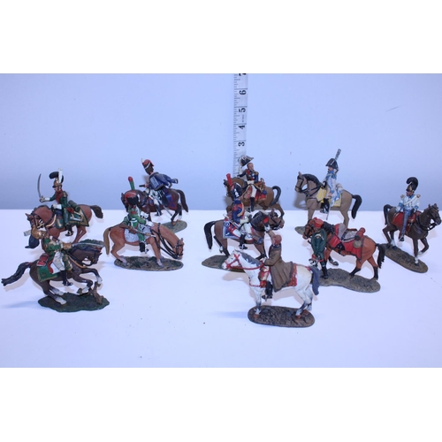 16 - Ten vintage Del Prado Napoleonic metal figures