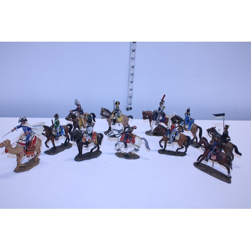 17 - Eleven vintage Del Prado Napoleonic metal figures