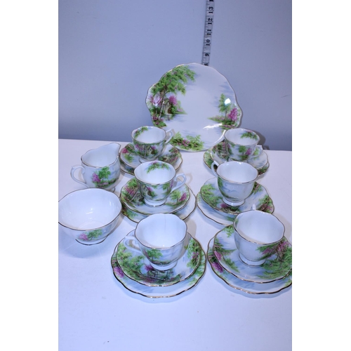 195 - A Royal Albert 'The Old Mill' tea service (21 pieces)