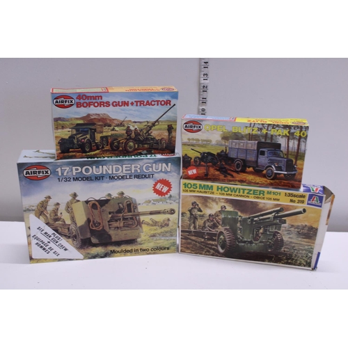 25 - Four assorted model kits (complete)