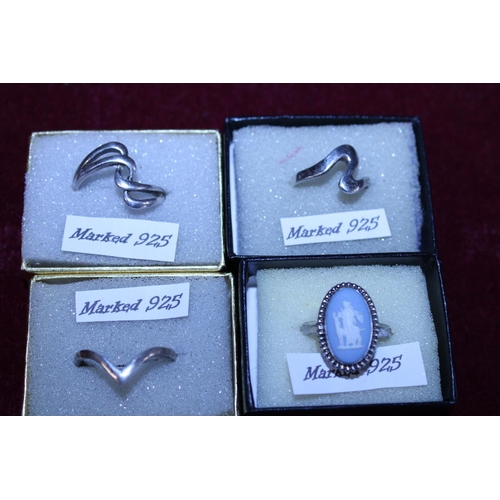 252 - Four 925 silver rings