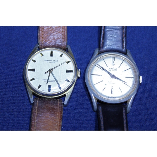 120 - Two vintage swiss men's watches (ticking when wound)