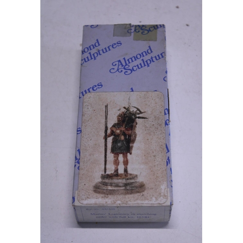 162 - A vintage boxed unpainted  Almond sculpture model of 'Marius Legionary'