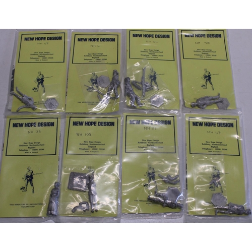 192 - Eight sealed New Hope Design metal military figures