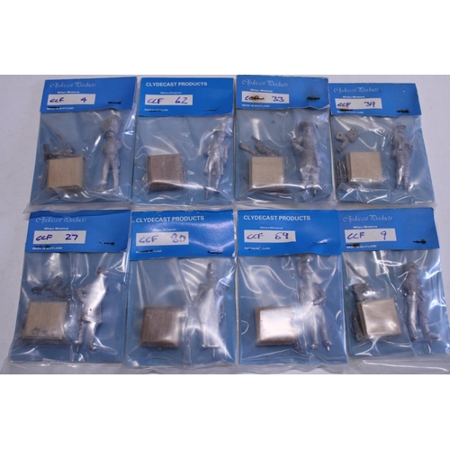 201 - Seven sealed Clydecast Products metal military miniature figures