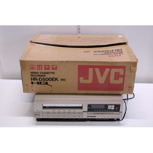 215 - A boxed JVC video cassette recorder (untested)