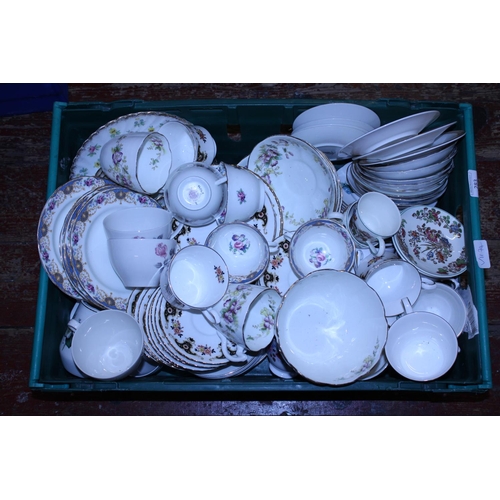 283 - A large selection of part bone china tea services, shipping unavailable