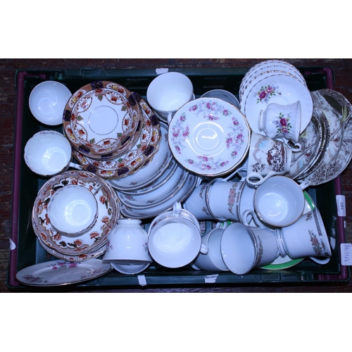 285 - A large selection of part bone china tea services, shipping unavailable