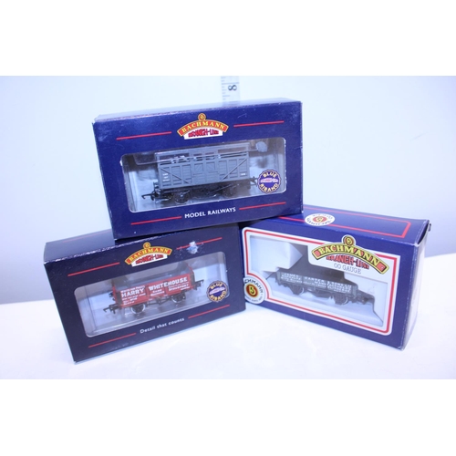 12 - Three boxed Bachmann OO wagons