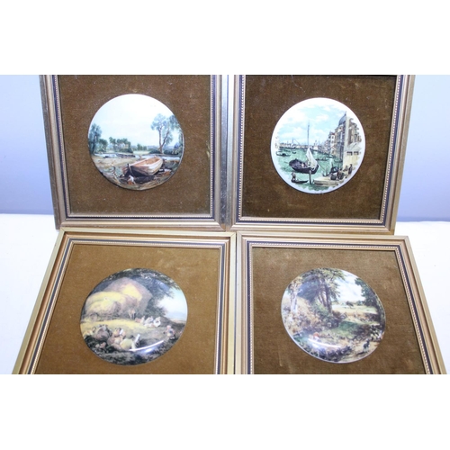 260 - Four framed porcelain plaques