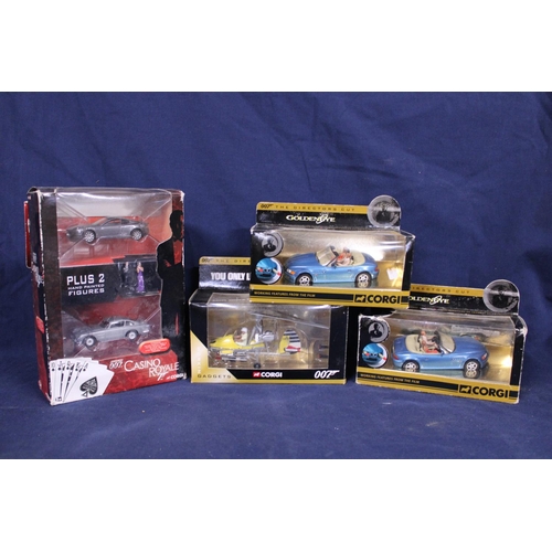 37 - Four boxed Corgi James Bond die-cast models