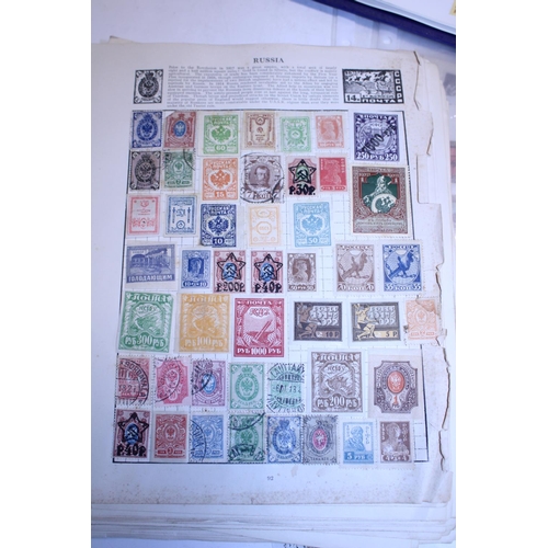 254 - A selection of stamp albums and loose stamps