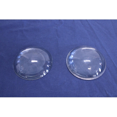 53 - Two table top domed magnifying lenses